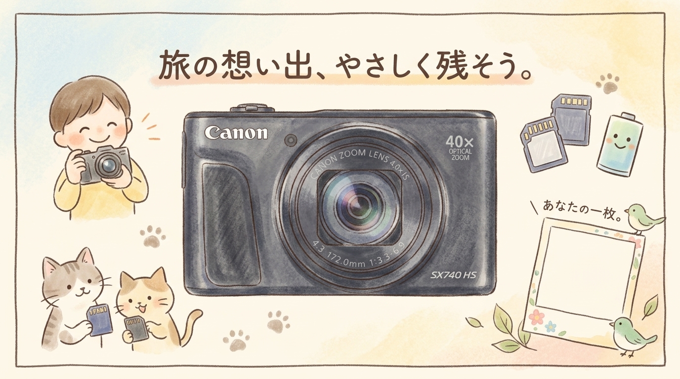 キヤノン PowerShot SX740 HSを徹底解説!40倍ズームの実力