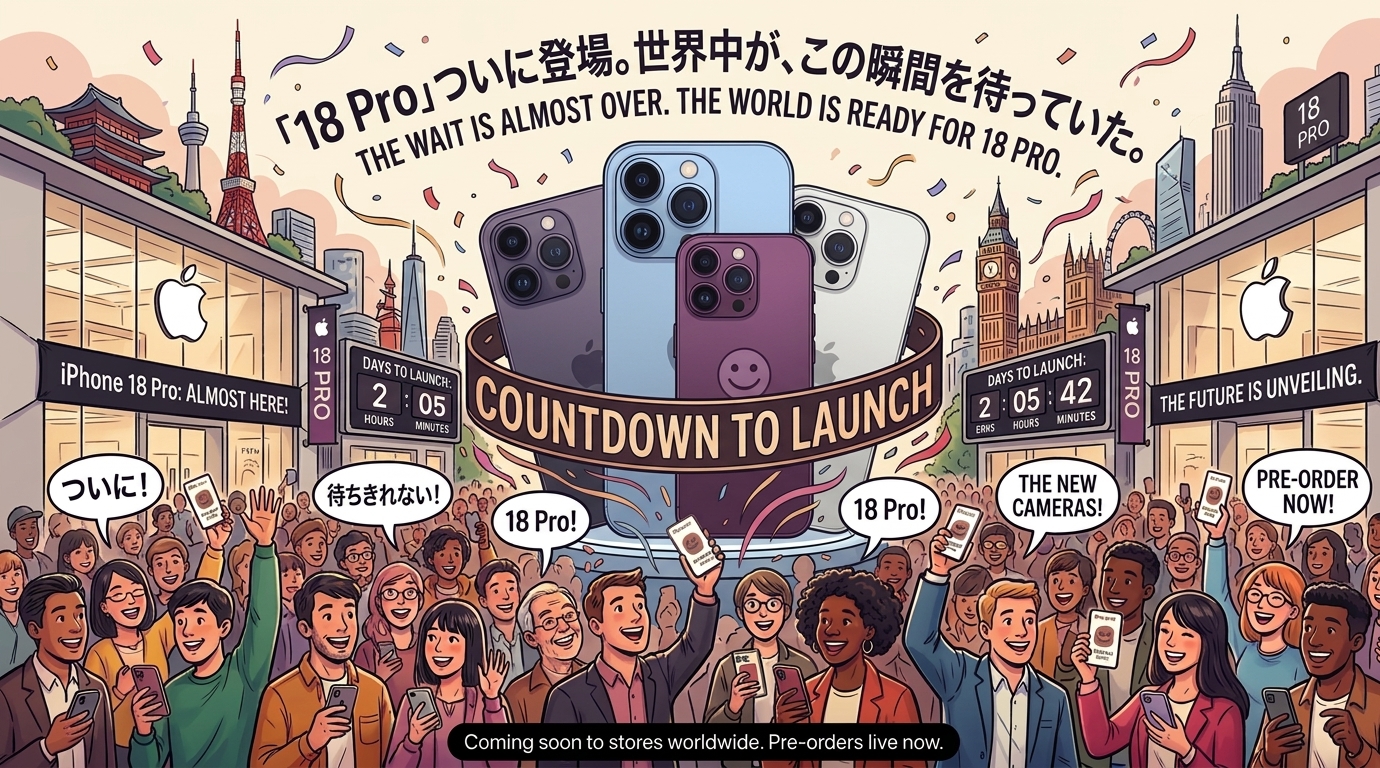 iPhone18 Proの新色ダークチェリーのイメージ