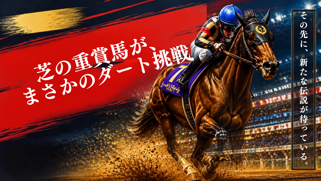 競走馬レーベンスティールの南部杯出走をイメージした画像